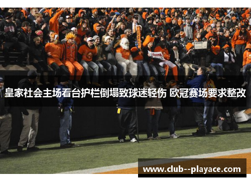 皇家社会主场看台护栏倒塌致球迷轻伤 欧冠赛场要求整改